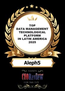 CIOReview badge: Top Data Management Technological Platform in Latin America 2025